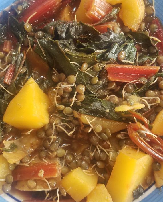 Soupe de lentilles libanaise « Aadas b’hamoud »